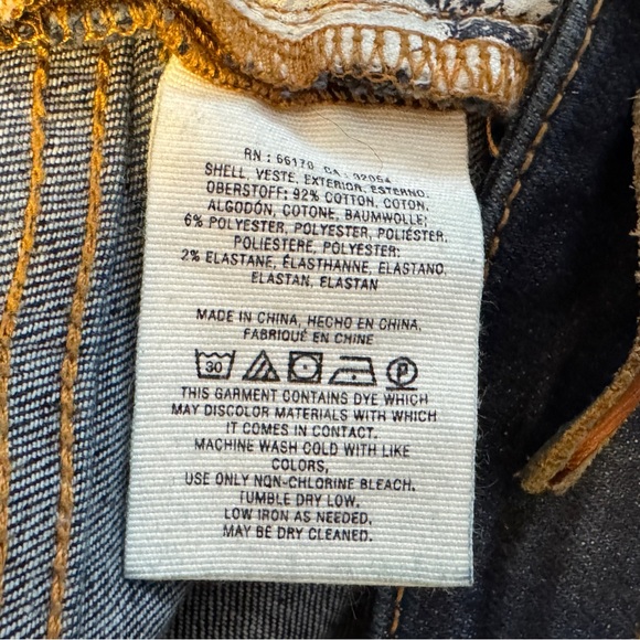 Pilcro Anthropologie High-Rise Bootcut Jeans Dark Denim Buttons on Legs 4 27 - Picture 11 of 12